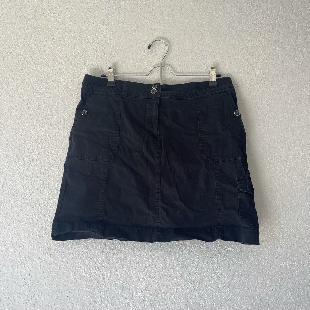 Karen Scott black Cargo Skirt